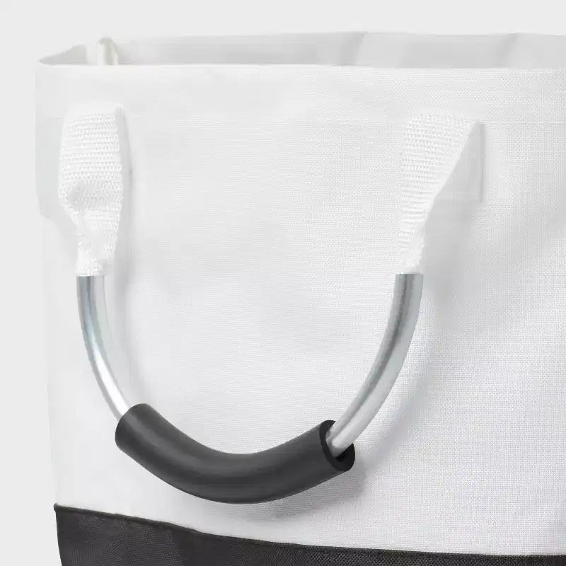 Panier à linge pliable structuré avec inscription - Noir - Brightroom™