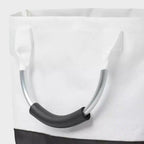 Panier à linge pliable structuré avec inscription - Noir - Brightroom™