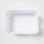 Lot de 2 bacs de rangement ouverts Brightroom™ 12,5 L, blancs - Brightroom™