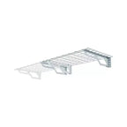Atlas Shelving 2pk 2'x3' Wall Shelf Garage Storage Rack 400 lbs White