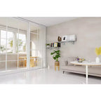 Lot de 2 étagères murales Atlas 60x90 cm, rangement de garage 180 kg, blanc