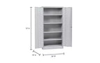 Edsal Armoire autoportante en acier gris 36"l x 18"P x 72"H