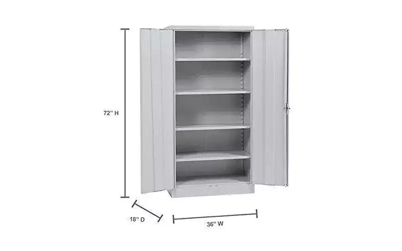 Edsal Armoire autoportante en acier gris 36"l x 18"P x 72"H