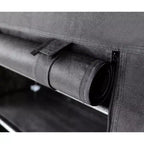 J&V TEXTILES Étagère à chaussures 4 niveaux avec poche latérale Peut contenir 24 chaussures Noir