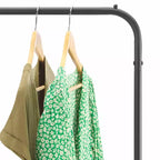 Whitmor Portant à vêtements noir : Cadre en acier, 61 po de hauteur, 43 po de largeur, 17 po de profondeur, Assemblage par un adulte requis