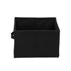 Lot de 2 tiroirs étagères suspendues larges en lin noir Household Essentials : Organisateur de placard et solution de rangement suspendue