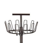 Arbre à chaussures rotatif à 3 niveaux Household Essentials Bronze : porte-chaussures à cadre en fer pour placard et sol, peut contenir 18 paires