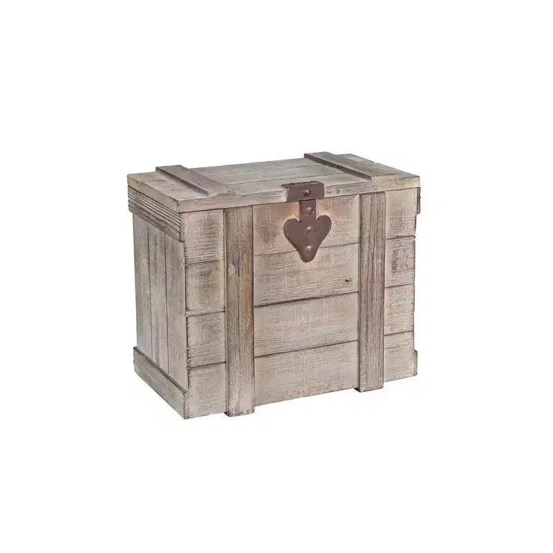 Household Essentials Small Antiqued Decorative Trunk: Multicolored Storage Trunk for All Ages, 19" x 11" x 15.75"