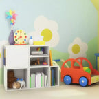 Niche 2pk Cubo Demi-Taille Bois Empilable Rangement Bibliothèque Organisateur Étagère Cube Blanc Neige