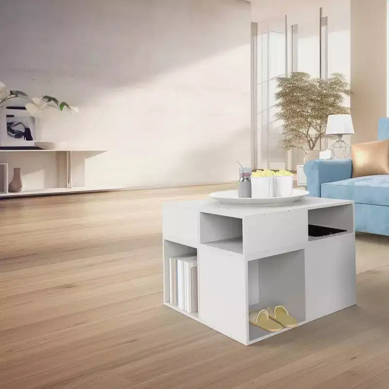 Niche 2pk Cubo Demi-Taille Bois Empilable Rangement Bibliothèque Organisateur Étagère Cube Blanc Neige