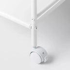 Chariot de rangement métallique blanc large à 3 étagères - Brightroom™
