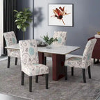 Chaises de salle à manger tapissées à motifs Pertica (lot de 4) par Christopher Knight Home
