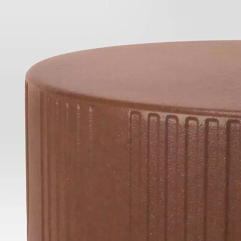Table d'appoint géométrique Terrafab marron - Threshold™