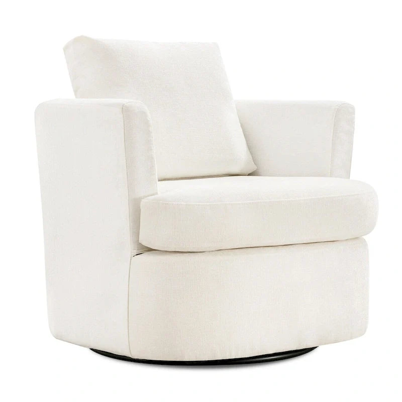 Fauteuils pivotants modernes Chenille pour salon