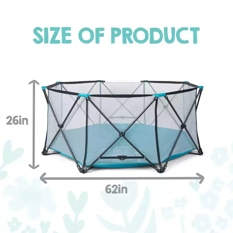 Parc pour bébé portable intérieur et extérieur Regalo My Play Deluxe Extra Large - Bleu sarcelle