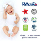 Matelas de lit de bébé et de tout-petit Sleepy Little One de Kolcraft : Ferme, épaisseur de 12,7 cm, housse imperméable, ressorts continus