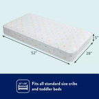 Matelas de lit de bébé et de tout-petit Sleepy Little One de Kolcraft : Ferme, épaisseur de 12,7 cm, housse imperméable, ressorts continus