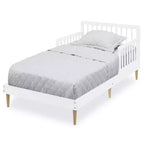 Lit pour enfant Delta Children Jordan - Blanc Bianca : Lit de taille standard, cadre en pin, style décoratif moderne