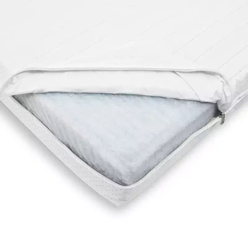 Matelas de lit de bébé et de tout-petit double face Storkcraft 6 po résistant à l'eau évolutif : fermeté, housse en maille amovible, remplissage en fibre