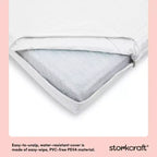Matelas de lit de bébé et de tout-petit double face Storkcraft 6 po résistant à l'eau évolutif : fermeté, housse en maille amovible, remplissage en fibre