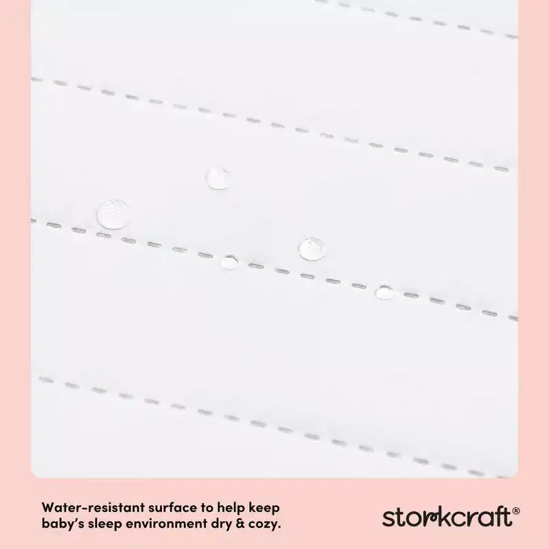 Matelas de lit de bébé et de tout-petit double face Storkcraft 6 po résistant à l'eau évolutif : fermeté, housse en maille amovible, remplissage en fibre