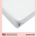 Matelas de lit de bébé et de tout-petit double face Storkcraft 6 po résistant à l'eau évolutif : fermeté, housse en maille amovible, remplissage en fibre
