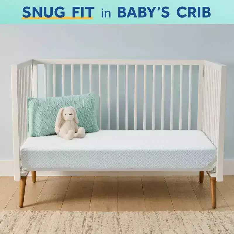 Matelas pour lit de bébé en mousse respirante et durable Sealy OMNI-Breathe sans PVC - Blanc