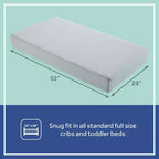 Matelas pour lit de bébé en mousse respirante et durable Sealy OMNI-Breathe sans PVC - Blanc