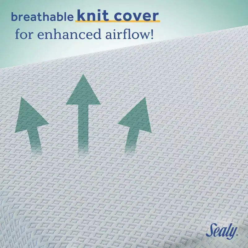 Matelas pour lit de bébé en mousse respirante et durable Sealy OMNI-Breathe sans PVC - Blanc
