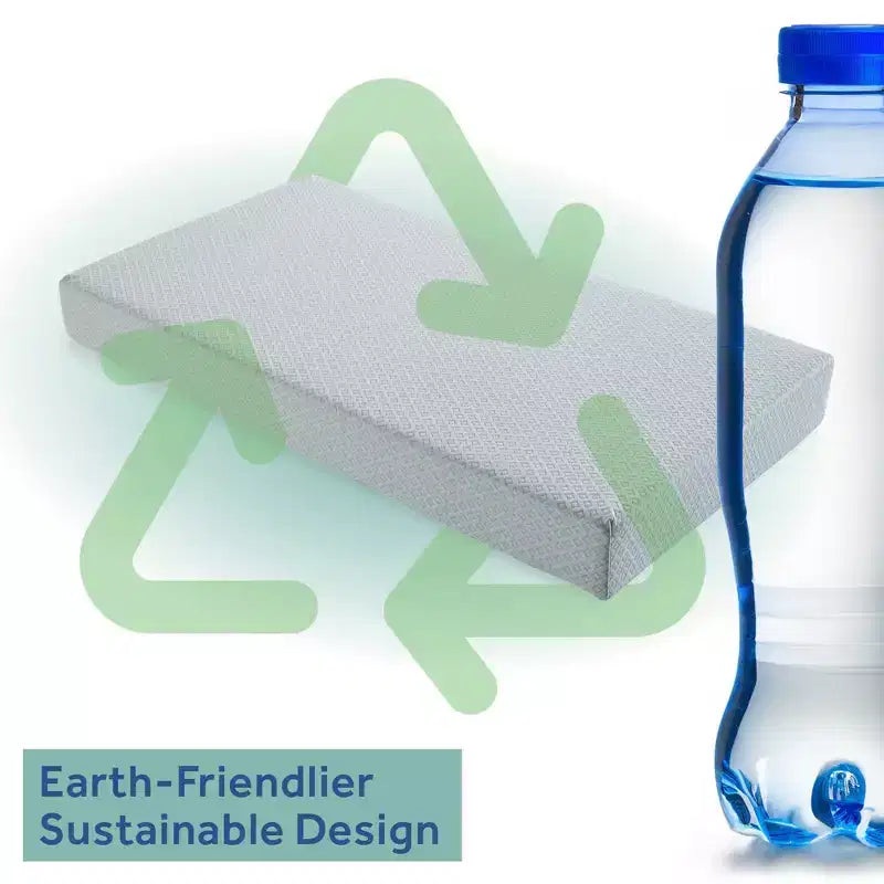 Matelas pour lit de bébé en mousse respirante et durable Sealy OMNI-Breathe sans PVC - Blanc