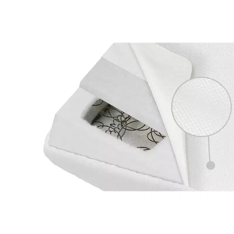 Matelas de berceau et de lit pour tout-petits Evolur Breath Flow Plus perméable à l'air : 2 étapes, sensation moelleuse, mousse haute densité, épaisseur de 15 cm