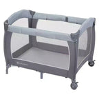 Baby Trend Lil Snooze Deluxe III Centre de puériculture et parc pour jumeaux - Gris douillet : Cadre en métal, Rembourrage en mousse, Capacité de 13,6 kg