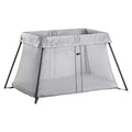 BABYBJÖRN Travel Crib Light - Light Silver: Carrying Bag, Steel Frame, Folds for Easy Transport