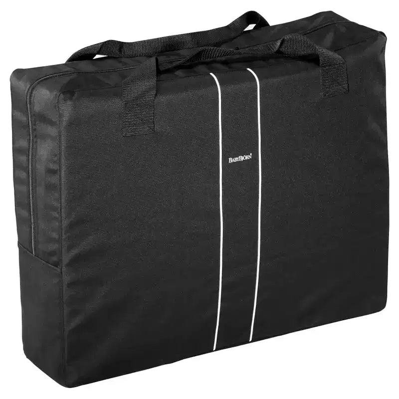 BABYBJÖRN Lit de voyage Light - Argent clair : Sac de transport, cadre en acier, se plie pour un transport facile