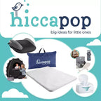 Matelas de parc Hiccapop - Blanc : fermeté moyenne, mousse haute densité, épaisseur de 3,18 cm, housse imperméable amovible