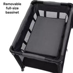 Centre de puériculture et parc de voyage Baby Trend Willow - Cosmic Black