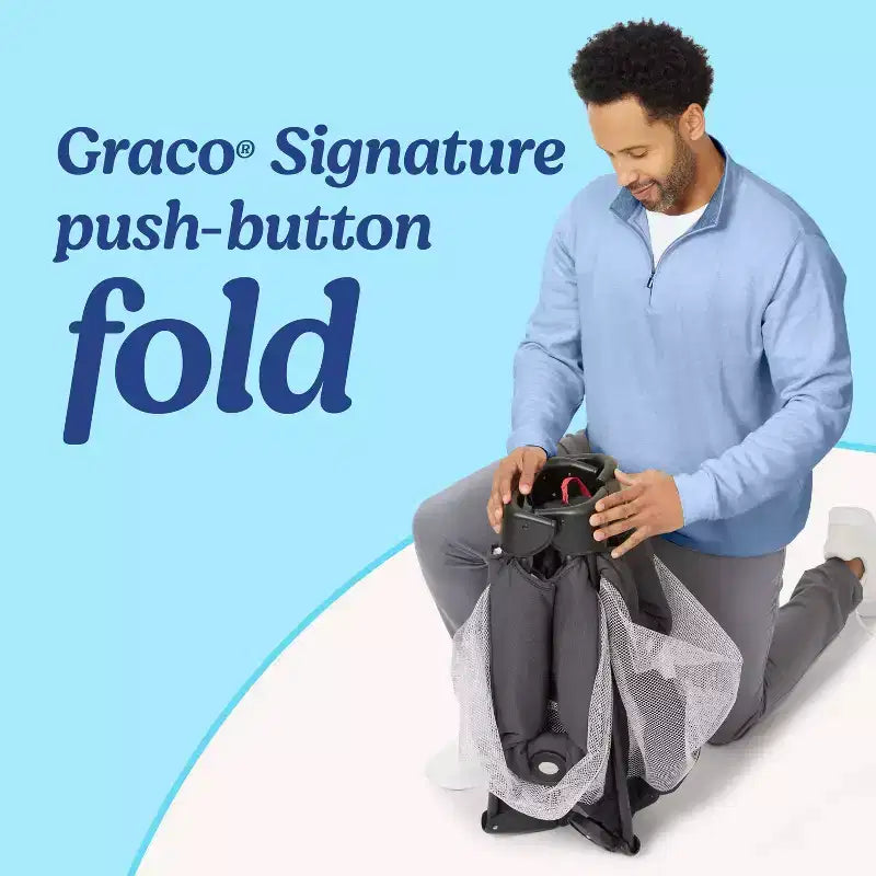 Parc pliant de voyage On the Go Zip DLX de Graco - Parker Gray