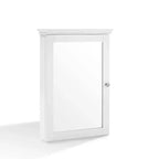 Meuble mural Crosley Lydia avec miroir Blanc chaud
