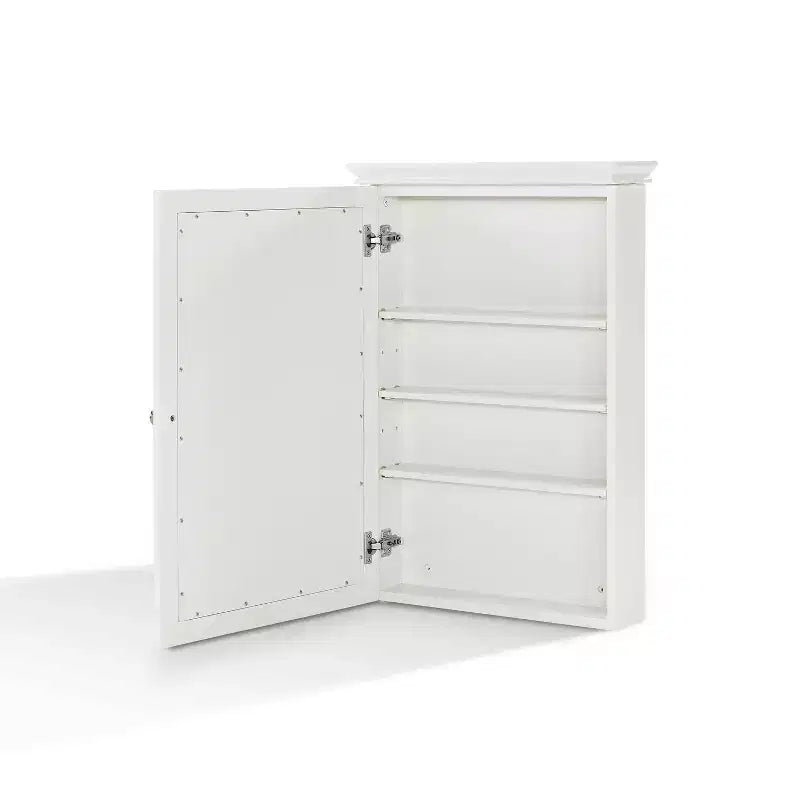 Meuble mural Crosley Lydia avec miroir Blanc chaud
