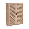 Kate & Laurel All Things Decor Mezzeta Tall 2 Door Bath Cabinet Natural