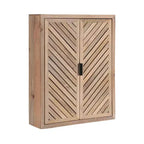 Kate & Laurel All Things Decor Mezzeta Tall 2 Door Bath Cabinet Natural