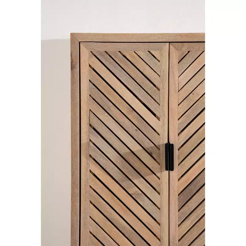 Kate & Laurel All Things Decor Mezzeta Armoire de salle de bain haute à 2 portes Naturel