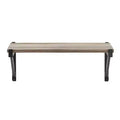 Genoa Wall Shelf on Triangular Metal Bracket Black/Rustic - Danya B.