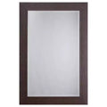 Decorative Wall Mirror with Beveled Edge Black - Yosemite Home Decor: Espresso Frame, 24x36, Wall Mount