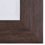 Miroir mural décoratif avec bord biseauté noir - Yosemite Home Decor : Cadre expresso, 24x36, fixation murale