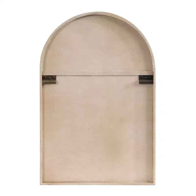 Kate & Laurel All Things Decor, meuble mural Megara arqué 40x13x61 cm, naturel : style vintage, porte en métal, 3 étagères