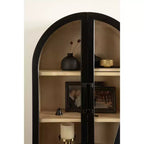 Kate & Laurel Tout sur la Décoration Armoire Murale Arcott Arch 21"x30" Noire