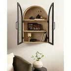 Kate & Laurel Tout sur la Décoration Armoire Murale Arcott Arch 21"x30" Noire