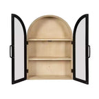 Kate & Laurel Tout sur la Décoration Armoire Murale Arcott Arch 21"x30" Noire