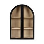 Kate & Laurel Tout sur la Décoration Armoire Murale Arcott Arch 21"x30" Noire